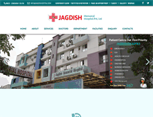 Tablet Screenshot of jagdishhospital.com
